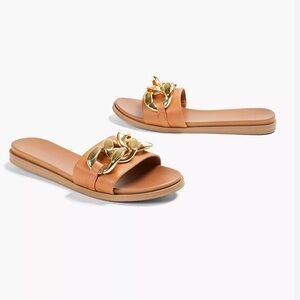 NWOT Lane Bryant Dream Cloud Chain Slide Sandals